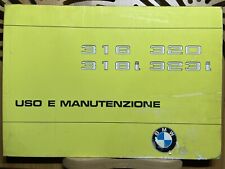 Libretto uso e manutenzione BMW 316/320/318i/323i - 1980 - Originale 