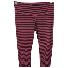 Leggings donna nero bordeaux a righe Freddy Krueger Reebok taglia small