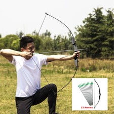 Arco ricurvo Set di archi e frecce 40 libbre Frecce da allenamento Pratica