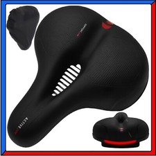 Sella Sellino Bici Comoda Antiprostata per Bicicletta MTB da Corsa + Riflettore