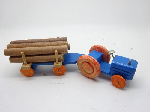 Trattore legno con - trattore,