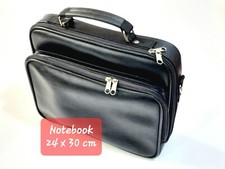 Borsa Valigetta Custodia per PC Notebook Mini Computer Simil Pelle Nera 30 x 25 