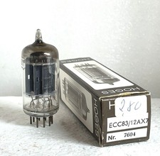 1 x Tubo ECC83 12AX7 RCA Nero