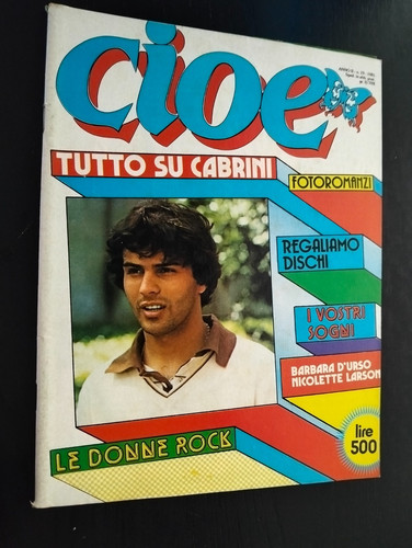 Cioè 1981 cabrini renato - cioè,