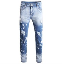 Jeans uomo blu chiaro denim