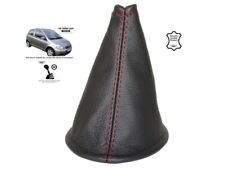 Cuffia Leva Cambio Per Toyota Yaris 1999-03 Pelle Cuciture Rosso