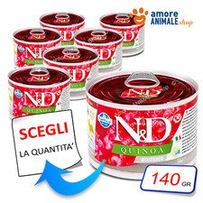 Farmina Dog Quinoa → Lattine da 140 gr - NEUTERED -  Adult Mini - Cane, Cani