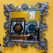 Specchio barocco color argento