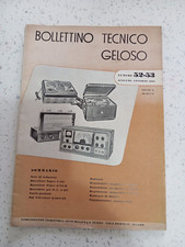 BOLLETTINO TECNICO GELOSO n
