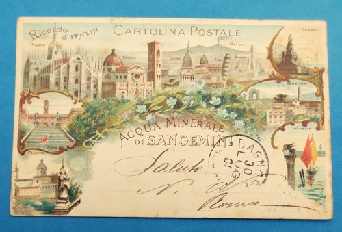 Cartolina acqua minerale - acqua,