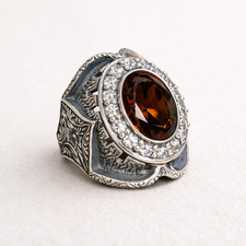 Anello turco 925 uomo fatto a