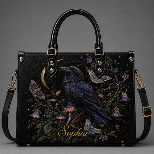 Borsa mano pelle di corvo - in,