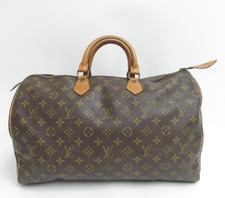Autentica borsa a mano Louis Vuitton Speedy 40 marrone monogramma F#46646