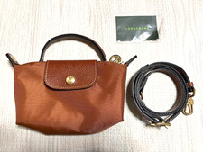 Borsa a tracolla marrone Longchamp Le Pliage taglia XS Outlet (1 giorno lavorativo)