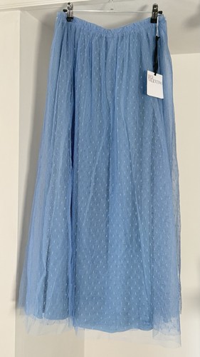 Gonna midi rosso - valentino, blu
