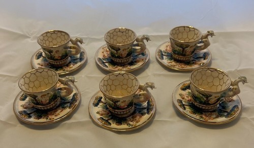 Set sei tazze piattini - set,
