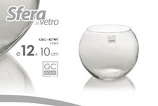 VASO A SFERA IN VETRO
