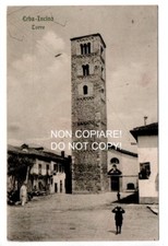 Cartolina ERBA INCINO - TORRE vg. anni '10 Como Brianza Valassina Lecco