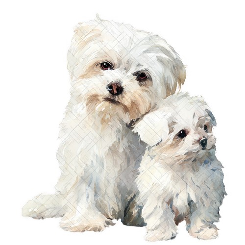 Adesivi cane maltese - maltese,