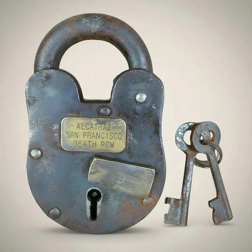 Antico lucchetto ottone - 5",