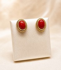 Orecchini corallo rosso - corallo,