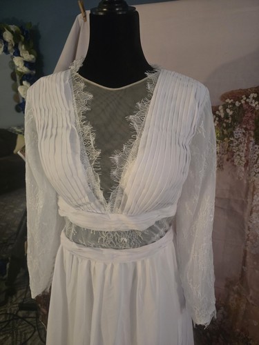 Abito sposa line chiffon - da,