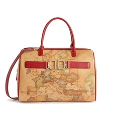ALVIERO MARTINI 1° CLASSE BORSA A BAULETTO MEDIA IN GEO CLASSIC +ROSSO   LB01
