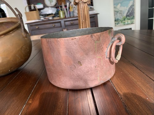 Antica pentola rame con - antica,