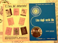 (a1) SPARTITO MARIO TESSUTO " LISA DAGLI OCCHI BLU " BIGAZZI CAVALLARO 1969