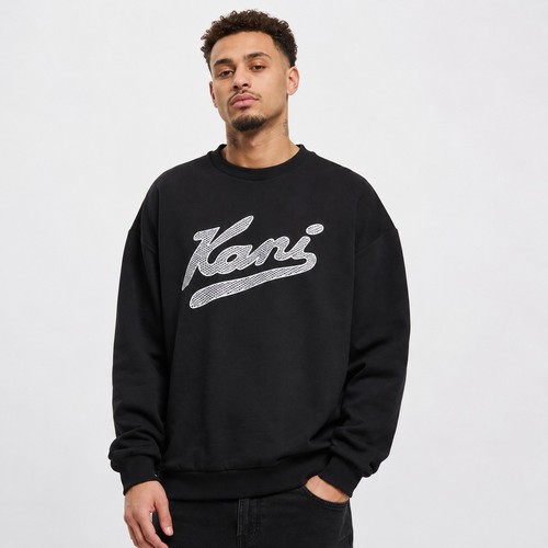Karl kani felpa nera varsity - kani,