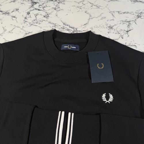Fred perry felpa uomo nera - perry,