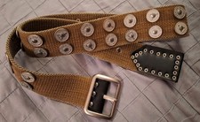 Cintura YELL Industry 1964 - Borchie Vintage Color Kaki