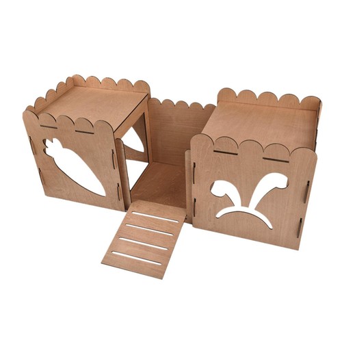Capanna legno per castello - per,