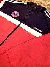 Splendida Giacca Tuta Adidas Vintage Replica FC Bayern Munchen Tg. XL