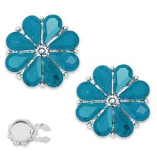Copri Bottoni Con Strass, 2Pcs