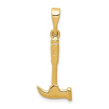 14k Yellow Gold Claw Hammer