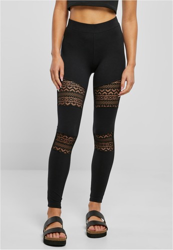 Leggings donna con inserto - , in
