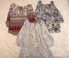 Bluse da donna Blue Sand, colore bianco a fantasia, tg. L