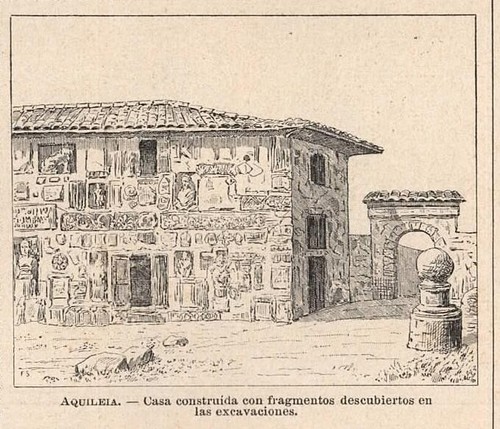 Stampa antica aquileia piccola - stampa,