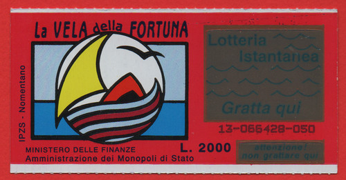 Gratta vinci lotteriala vela - e,