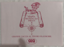 Playmobil Grande Mappa Mondo dei Pirati,  1987, RARA, perfettamente conservata