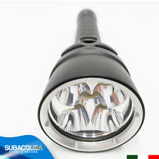 TORCIA SUBACQUEA RICARICABILE A 5 LED CREE PER SUB DIVING SCUBA  WATERPROOF  