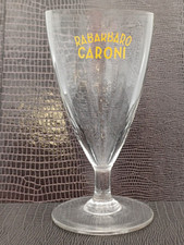 RABARBARO CARONI  RARO BICCHIERE PUBBLICITARIO DA COLLEZIONE VINTAGE '50