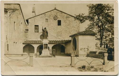 1930 assisi san - assisi, statua