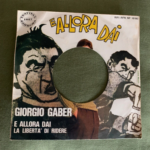 Giorgio gaber allora - giorgio,