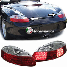 COPPIA FARI FANALI POSTERIORI ROSSI/FUME TUNING PER PORSCHE BOXSTER 986 96-04