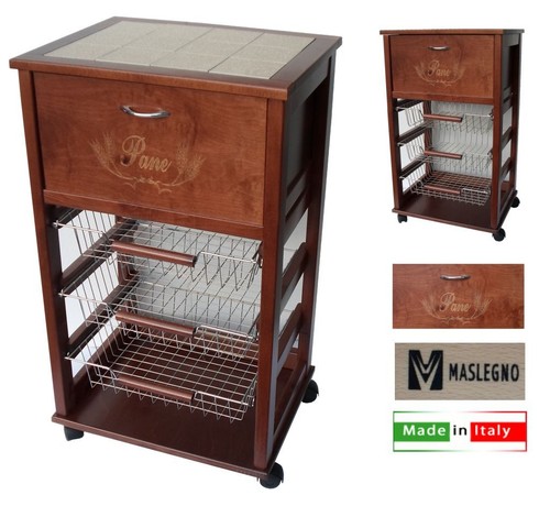 Carrello vesuvio porta pane - carrello,
