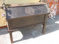 ANTICO ARCILE MODENESE IN PIOPPO CON PUTTI INTAGLIATI - FINE '800 - PATINA SCURA