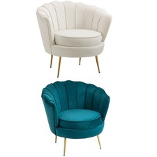 Homcom poltrona design vintage - poltrona,