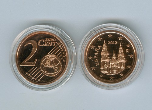 Spagna centesimi proof - spagna, pp/proof